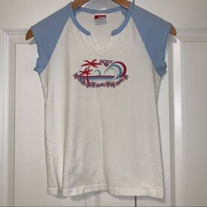 Y2K Roxy Muscle Baby Tee